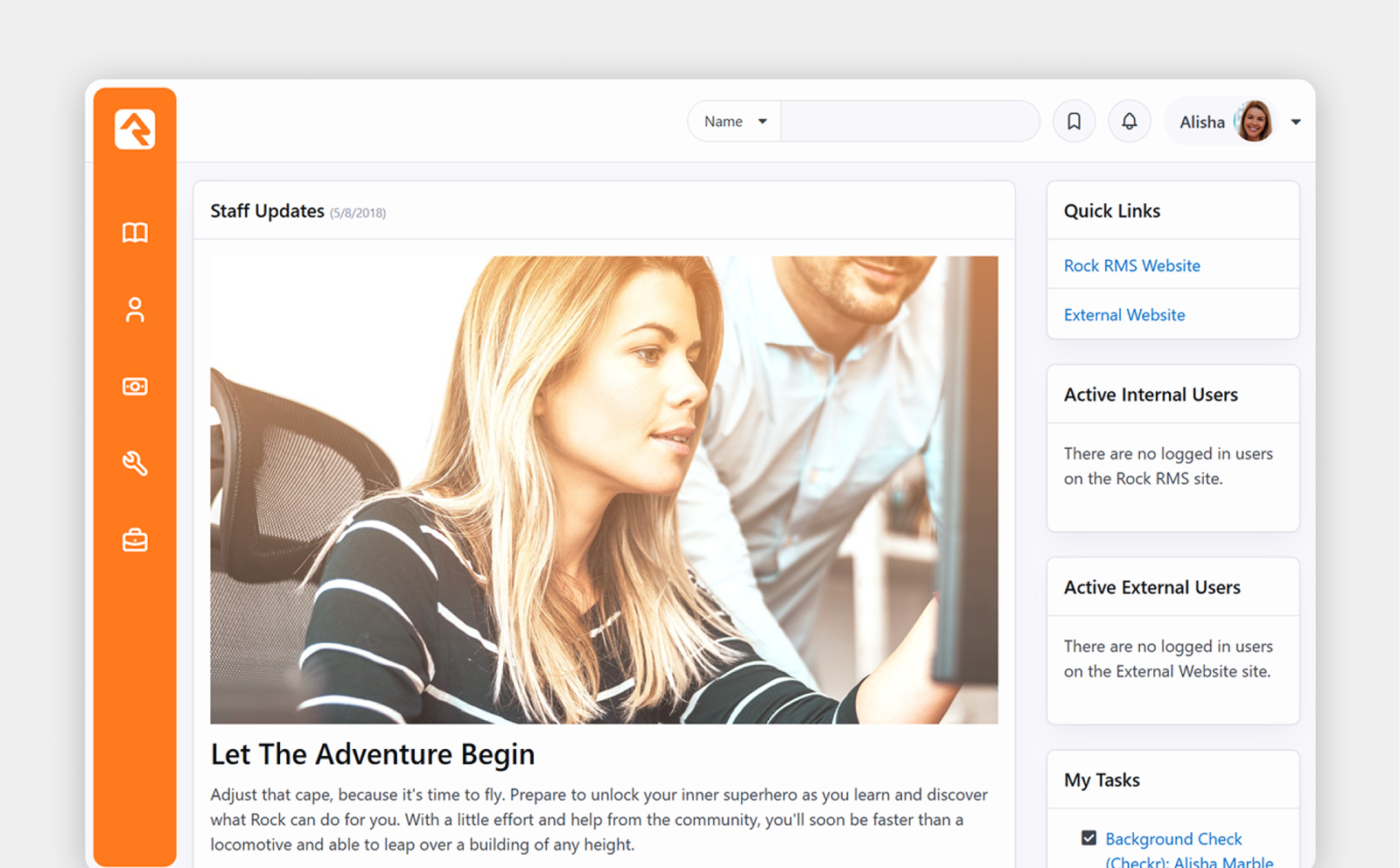 RockRMS Interface